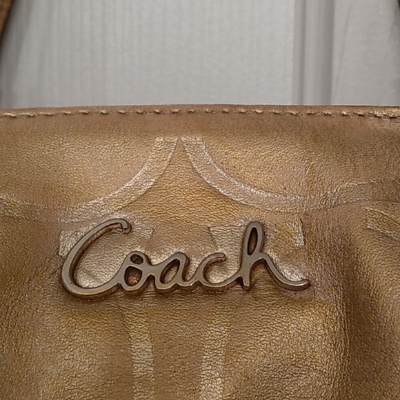 COACH SIGNATURE EMBOSSED LEATHER GALLERY TOTE BAG 17727 HANDBAG SHOULDER… - Picture 9 of 13